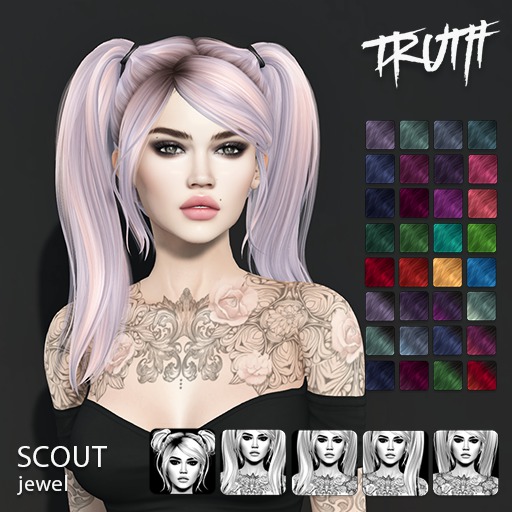 TRUTH Scout - Jewel (Rigged Mesh Hair)