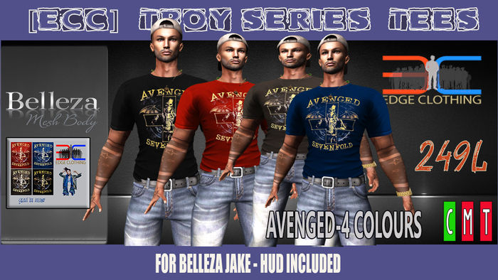 [ECC] AVENGED  TEE - 4 COLOURS