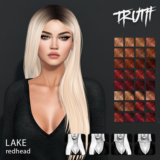 TRUTH Lake - Redhead (Fitted Mesh Hair)