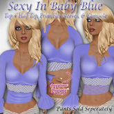 *Awesome Designs Sexy Tops In Baby Blue