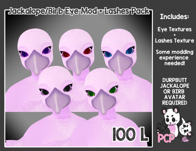 [*PCP*] Birb/Jackalope Eyes + Lashes
