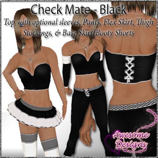 *Awesome Designs Check Mate In Black
