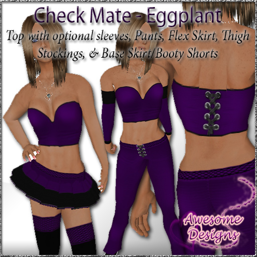 *Awesome Designs Check Mate In Eggplant
