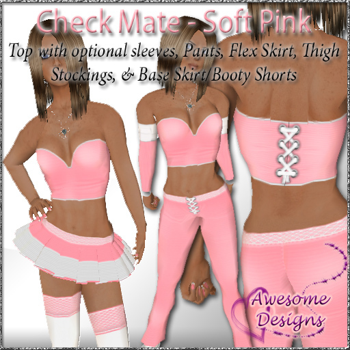 *Awesome Designs Check Mate In Soft Pink