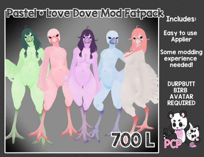 [*PCP*] Pastel Bird + Love Dove Mod Fatpack