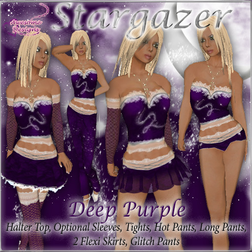*Awesome Designs Stargazer Set In Deep Purple