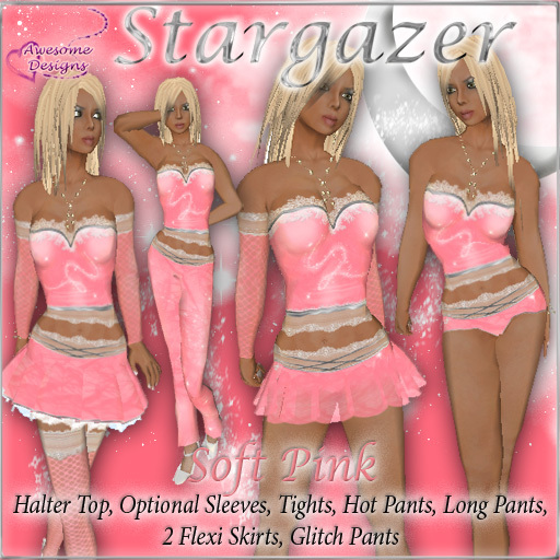*Awesome Designs Stargazer Set In Soft Pink
