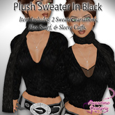 *Awesome Designs Plush Sweater In Black
