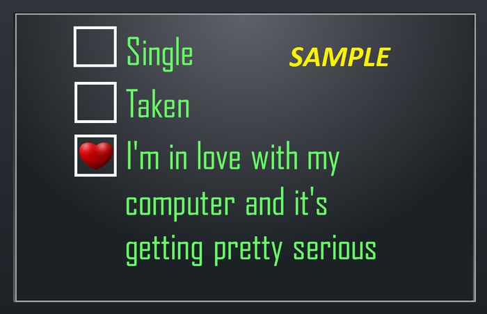 Poster Graphic - In love with my computer