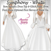 *Awesome Designs Symphony Dress In White
