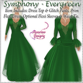 *Awesome Designs Symphony Dress In Evergreen