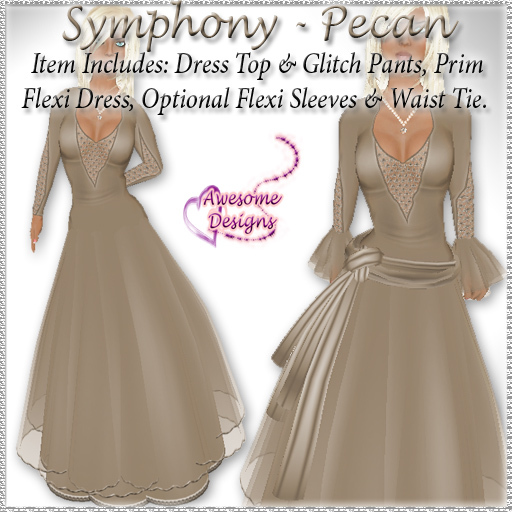 *Awesome Designs Symphony Dress In Pecan