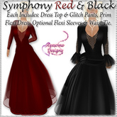 *Awesome Designs Symphony Dress Red & Black Duo