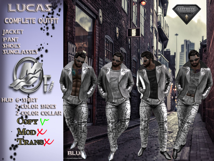 LUCAS Grey Complete Outfit