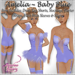*Awesome Designs Amelia Set In Baby Blue