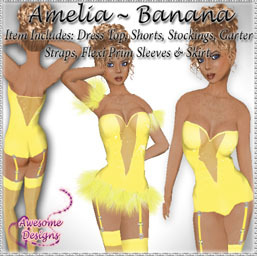 *Awesome Designs Amelia Set In Banana