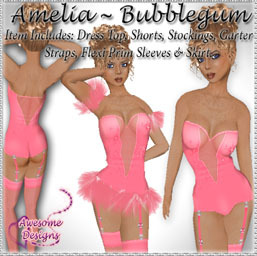 *Awesome Designs Amelia Set In Bubblegum