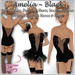*Awesome Designs Amelia Set In Black