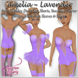 *Awesome Designs Amelia Set In Lavender