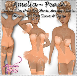 *Awesome Designs Amelia Set In Peach