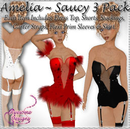 *Awesome Designs Amelia Set Saucy 3 Pack