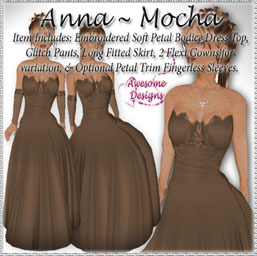 *Awesome Designs Anna Gown In Mocha
