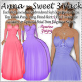 *Awesome Designs Anna Gown In Sweet 3 Pack