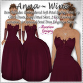 *Awesome Designs Anna Gown In Wine