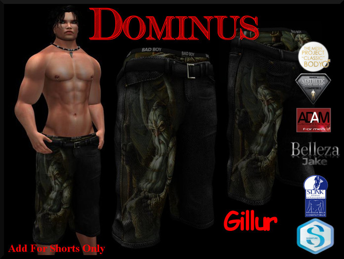 ~DOMINUS~BadBoy (Gillur) Shorts (BOXED)