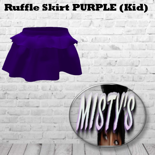 Ruffle Skirt PURPLE (Kid) [mo] *boxed*