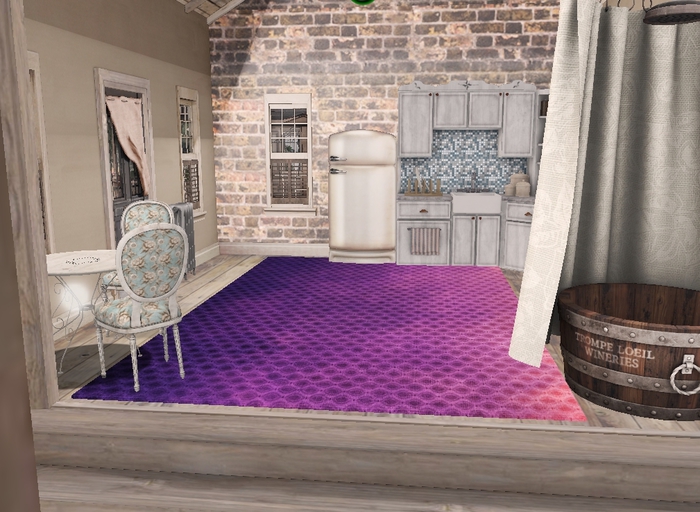 HB pinkmpurple rug