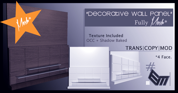 Full Perm Mesh Decorative Wall Panel - Entity Mesh