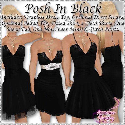 *Awesome Designs Posh In Black
