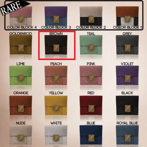 Color.Me.H.O.F Mesh [Zanzi Clutch[Brown]