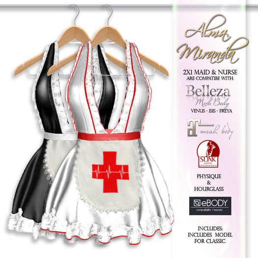 .: AlmaMiranda :. 2X1 Lingerie Maid & Nurse Costume