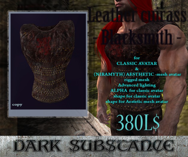 Leather cuirass Blacksmith #box