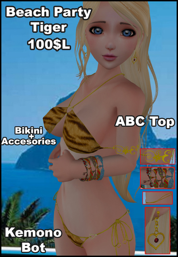 [ACroft][ABC+Kemono] Beach Party [Tiger]