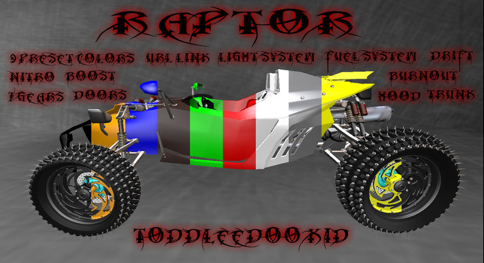 ::SSD:: Raptor TD Kid copy no mod/trans (Boxed)