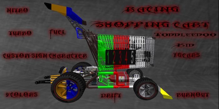 ::SSD:: Racing Shopping Kart TD Kid copy/mod no trans (Boxed)