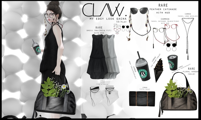 C L A Vv. My Edgy Look - Floral Handbag RARE