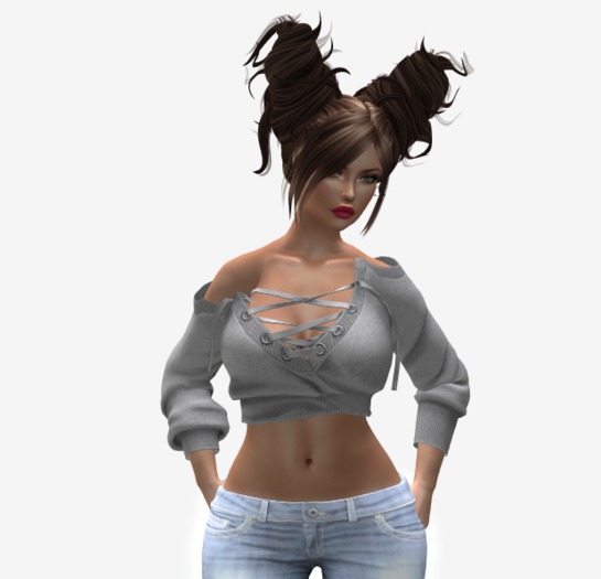 Gray pullover for  Maitreya