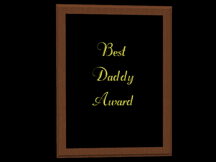 Plaque Best Daddy Award (Box)