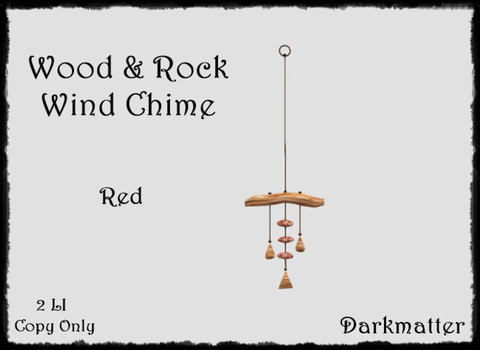 Rock Windchime - Red