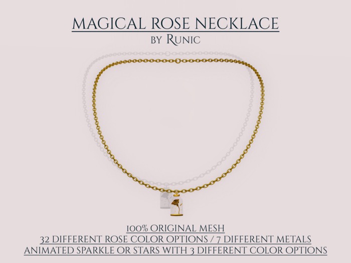 .: Runic :. Magical Rose Necklace
