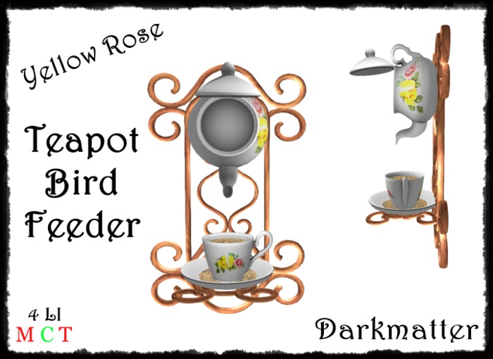 Bird Feeder - Yellow Rose