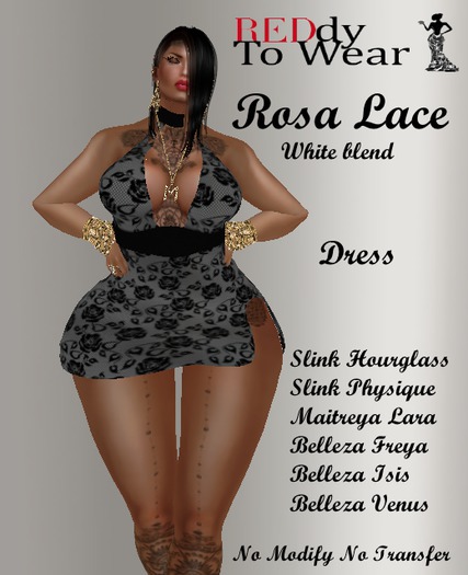 RTW Rosa Lace Dress White