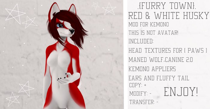 .{FT}.Kemono Mod-Red & White Husky