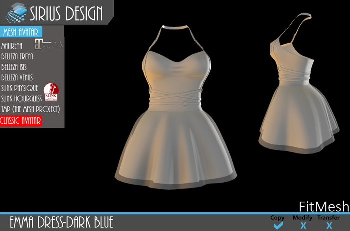 Sirius Design Emma Dress White Boxed