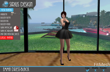 Sirius Design Emma Dress Black Boxed