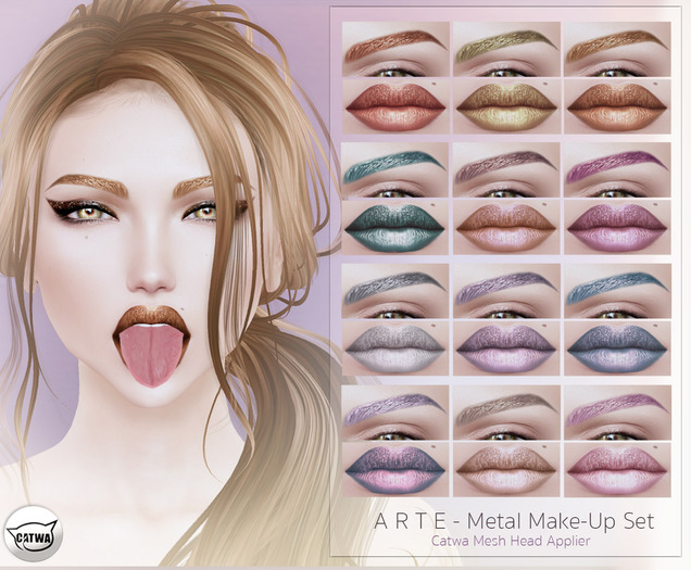 A R T E - Metal Make-Up Set [Catwa, Eyebrows, Lipsticks]